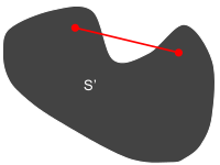 a non-convex set